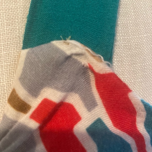 MIUSE szM multi-colored t-shirt dress w/teal strap - Picture 5 of 10